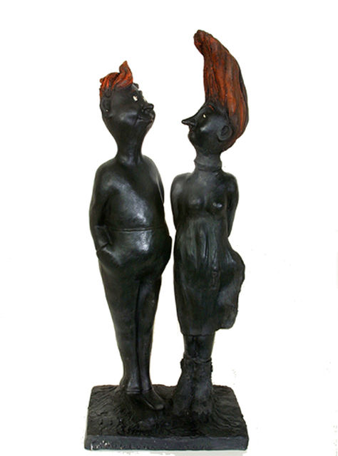 COUPLE AUX CHEVEUX ROUGES