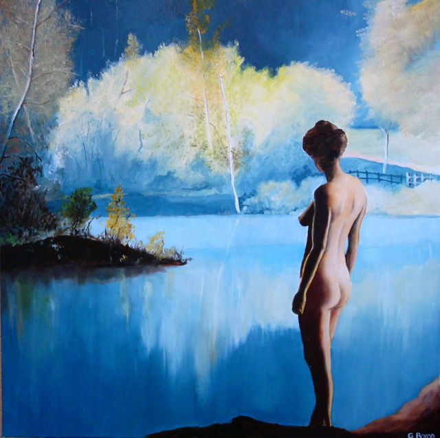 nu au lac bleu