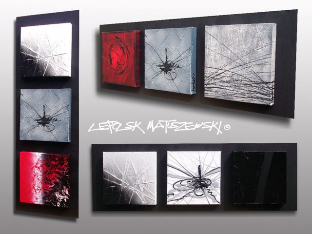 Abstrait petis formats Lepolsk Matuszewski expressionnism...