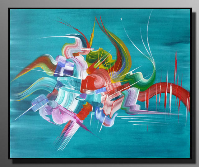 Peinture abstraite A fleur de peau