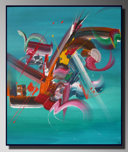 Peinture abstraite Fusion
