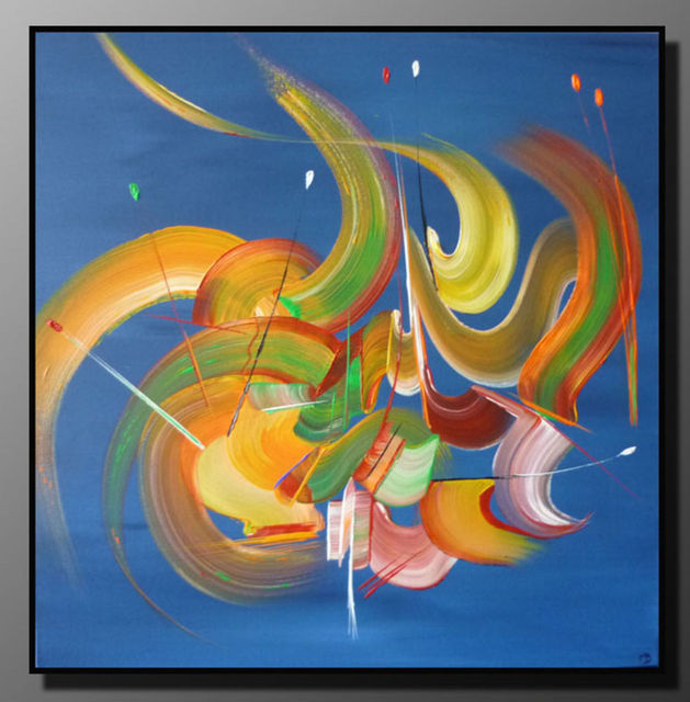 Peinture abstraite Les rubans