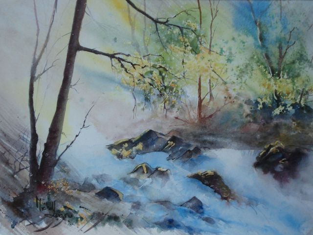 cascade de printemps