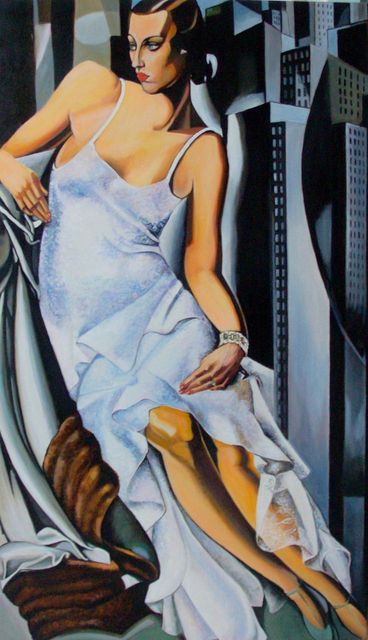 reproduction de" Tamara De Lempicka"