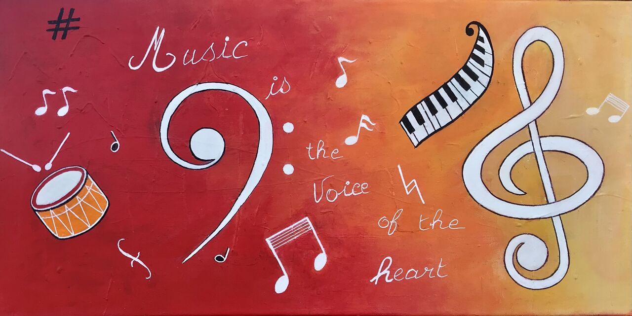 Beuchat liliane Music is the voice of the heart huile 40/20