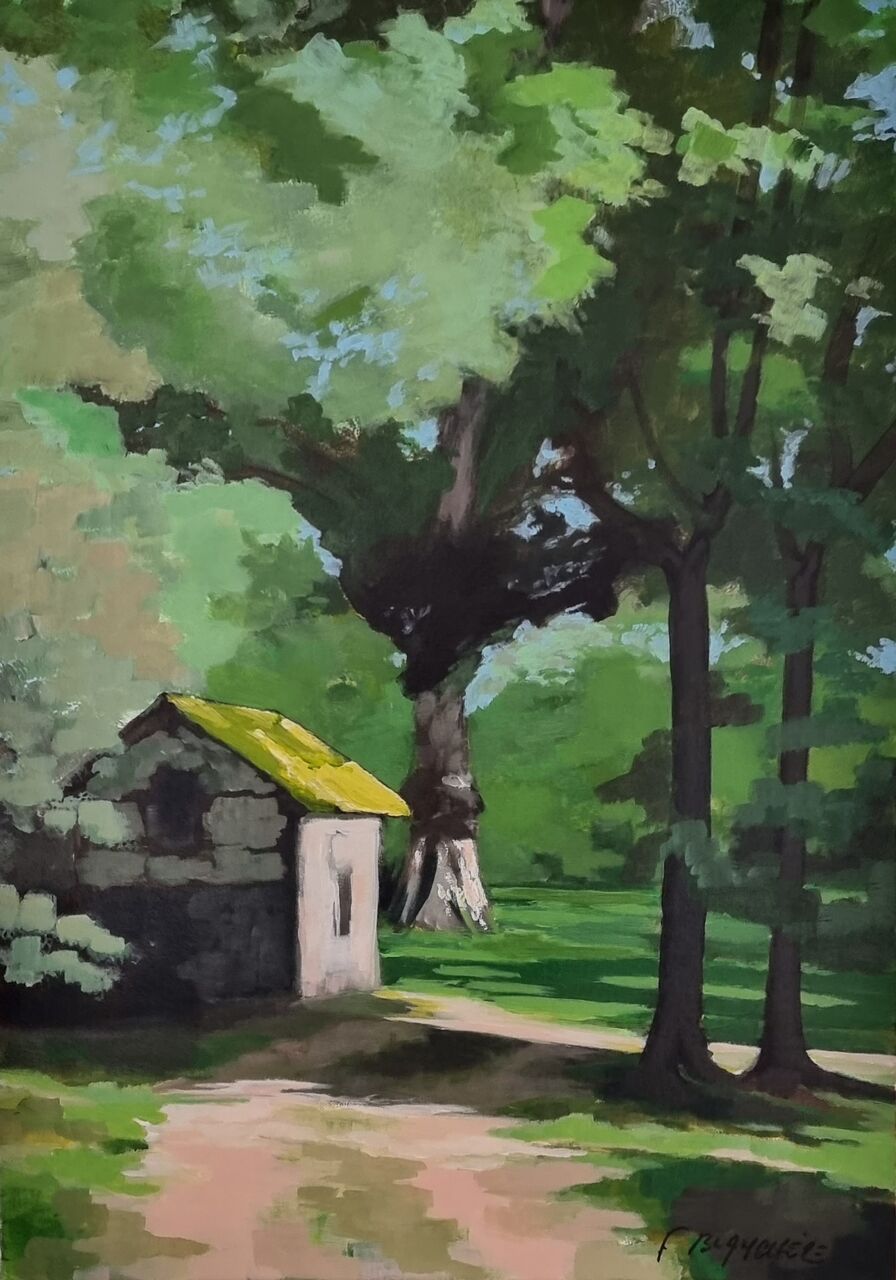 BLANCHÈRE Francis " Sous bois " 
