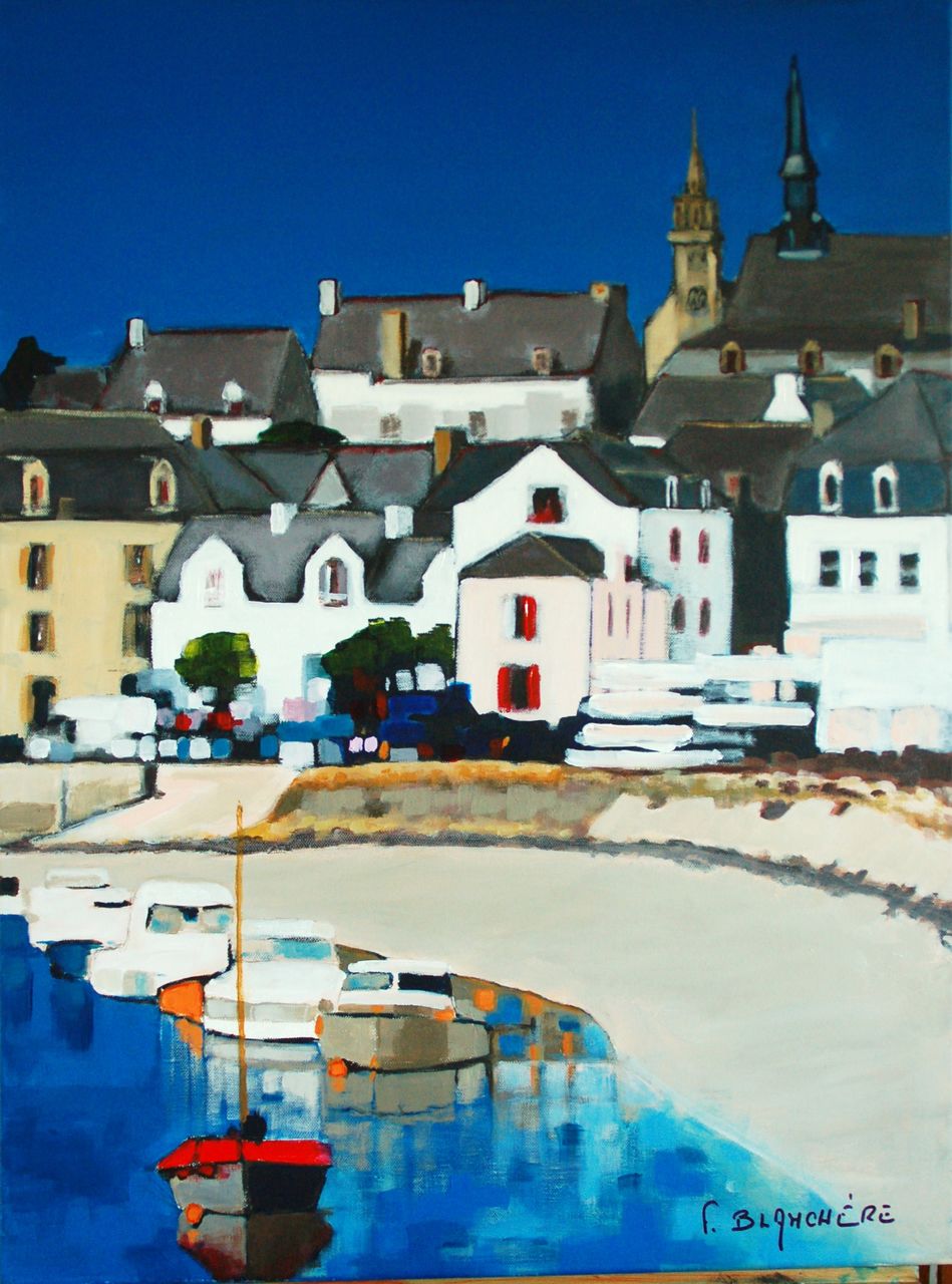 BLANCHÈRE Francis /  Artiste - Peintre "Bout de quai St Goustan " Disponible
