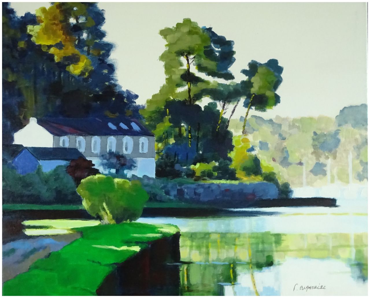 BLANCHÈRE Francis /  Artiste - Peintre "Maison des douaniers Le BONO" 