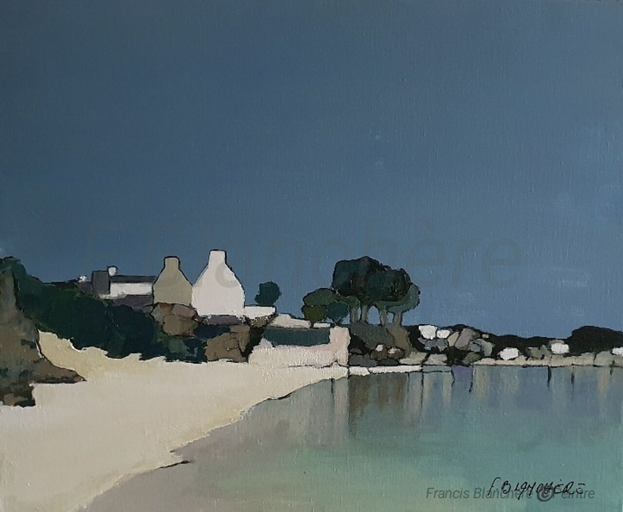 BLANCHÈRE Francis /  Artiste - Peintre " Un instant " 