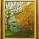 Brigitte  Grange - Un banc en automne