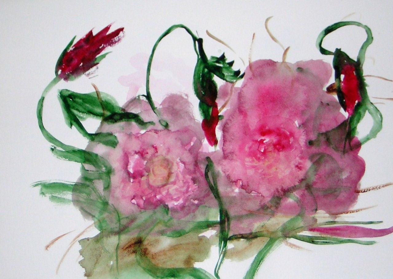 Brigitte Noelle abstraction de roses