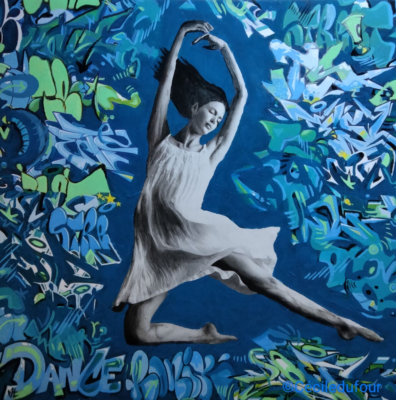 Cécile Dufour Dance in the blue 