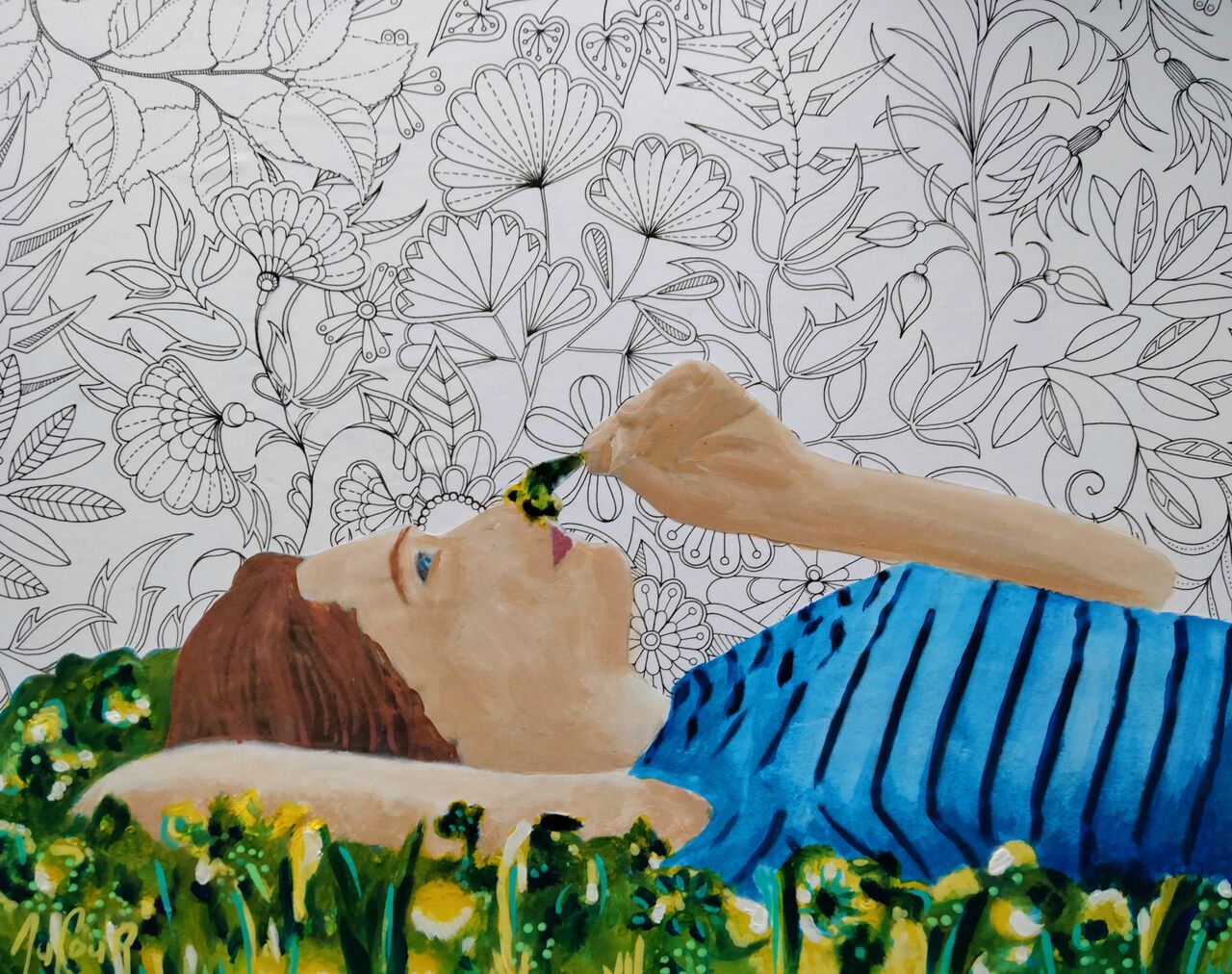 Cécile Dufour Rêver parmi les fleurs