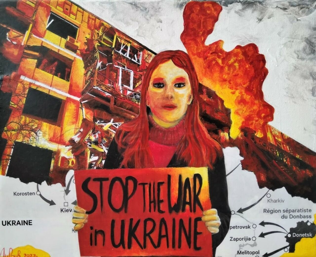 Cécile Dufour Stop the War in Ukraine 