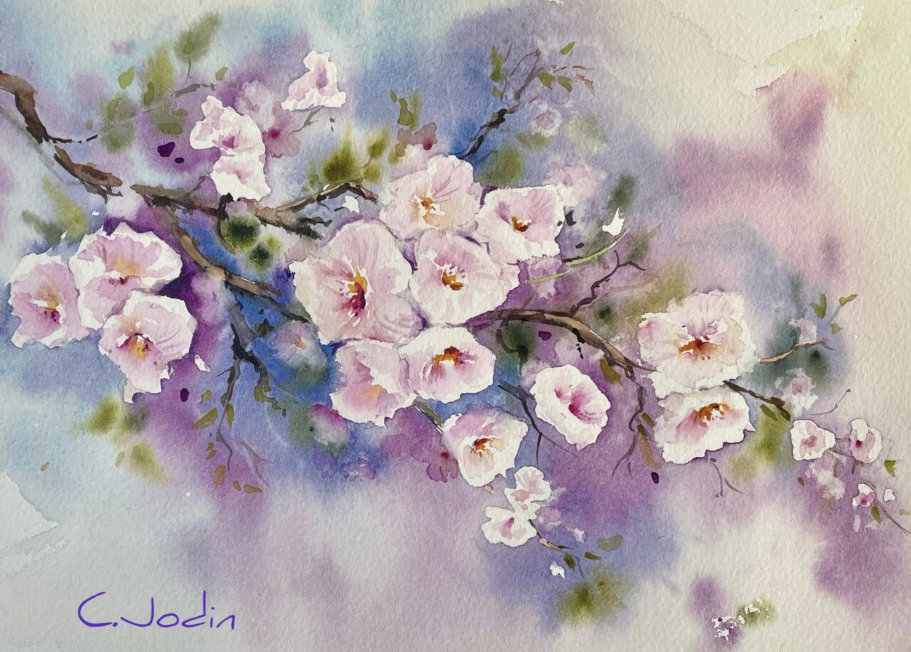 Chantal jodin Branche fleurie