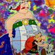 Cristina Pop Art - Get rich fast generation - Asterix and Obelix Pop Art painting by Cristina Pop Art