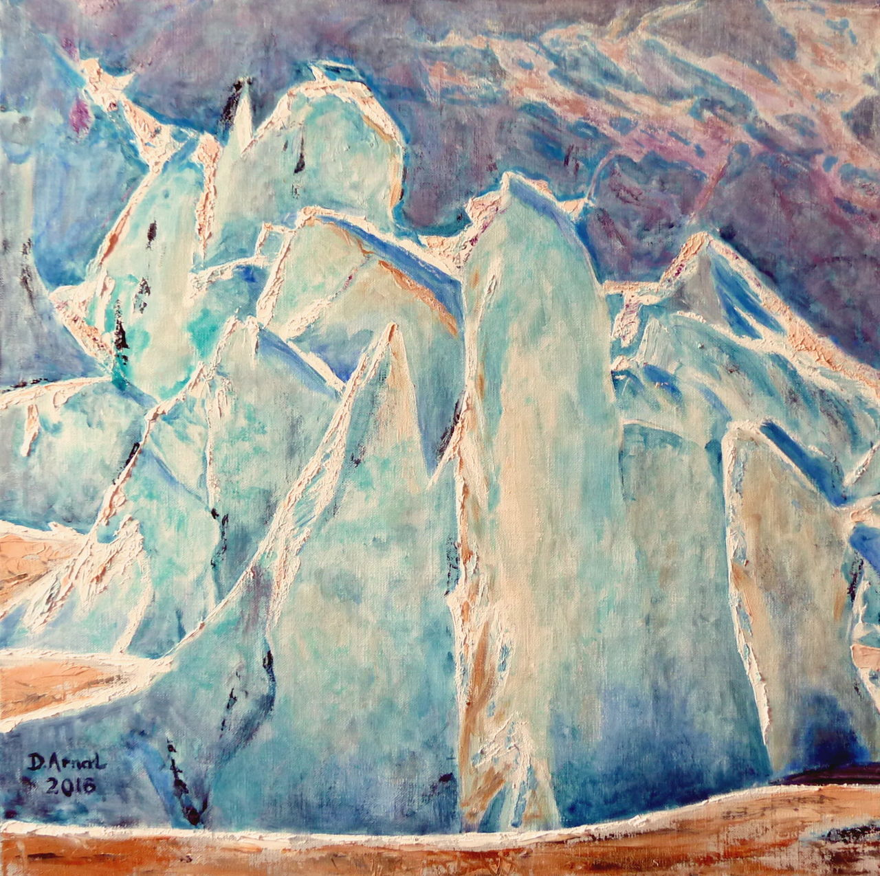 Danielle Arnal bleu glacier
