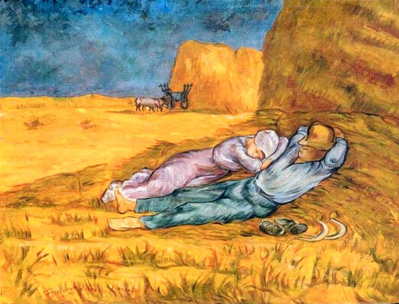 Danielle Bellefroid La sieste (Van Gogh)