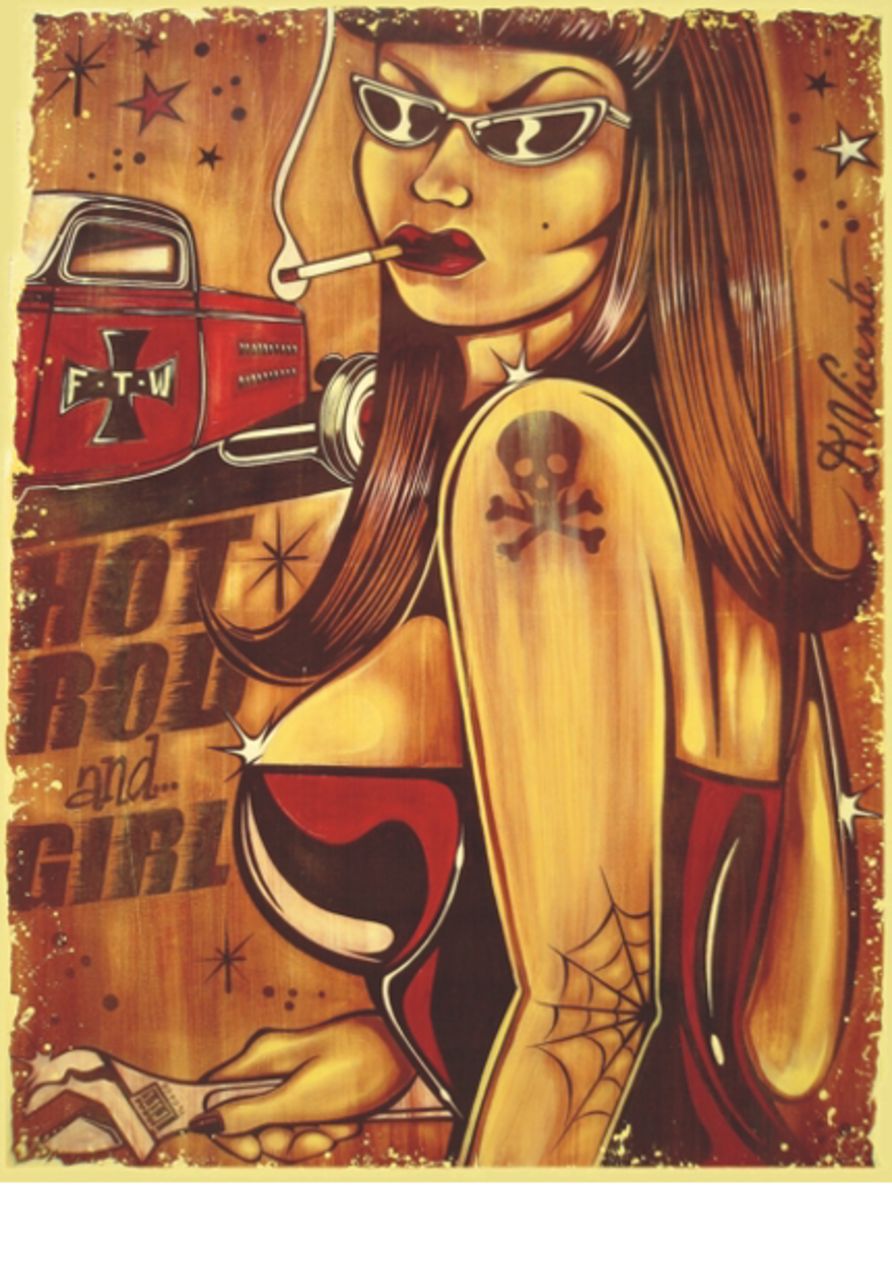 David  Vicente Hot Rod and Girl
