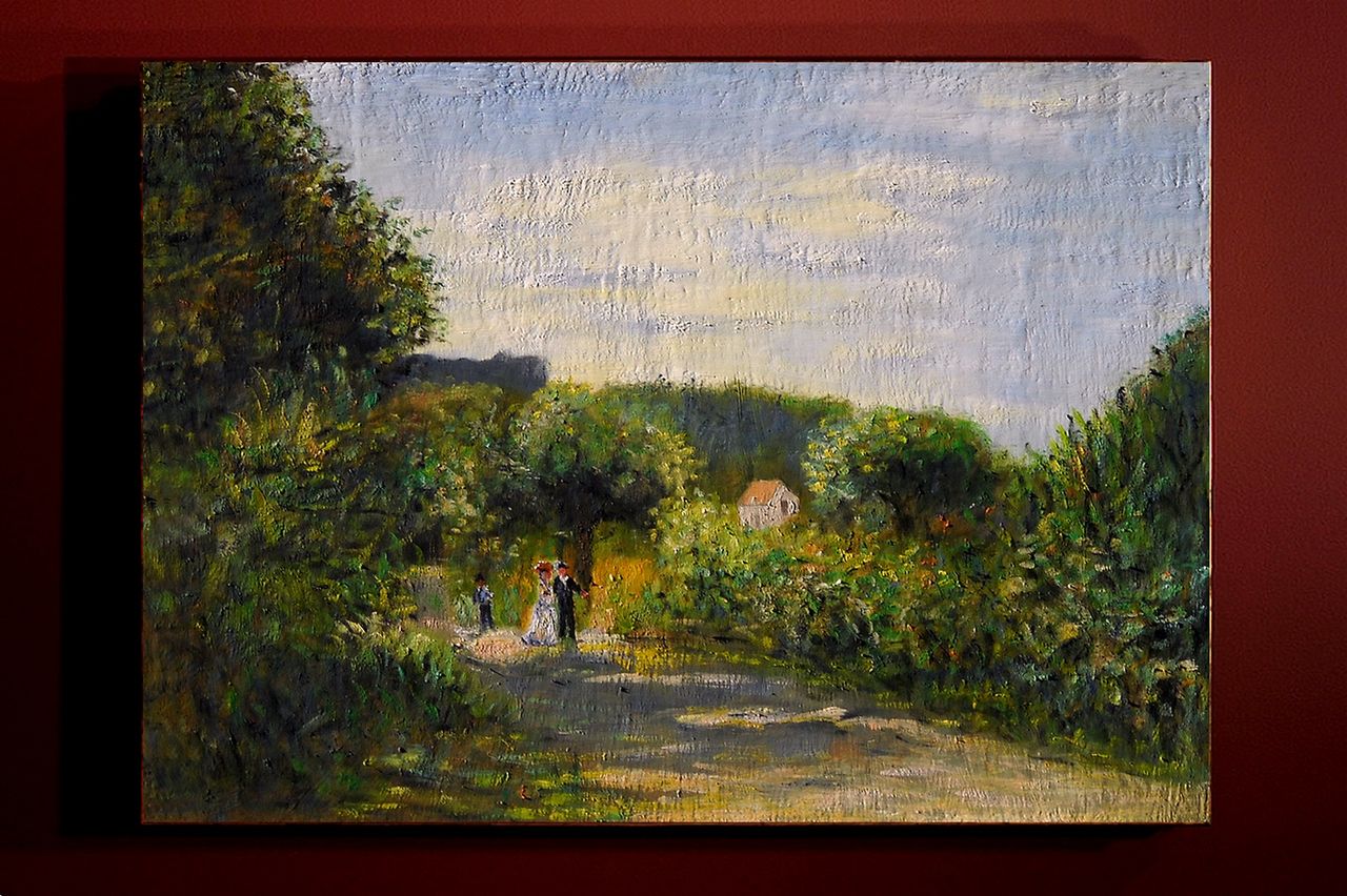 Dominique Imbert Copie d'un Renoir, la route de Louveciennes