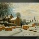 Dominique Imbert - copie d'un Monet,. Village sous la neige