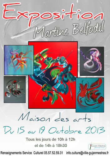 Exposition de tableaux contemporains - Martine BELFODIL