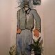 Jean Noël Bouet - Vegetable Man. Mixte sur toile. 240x110. 2022