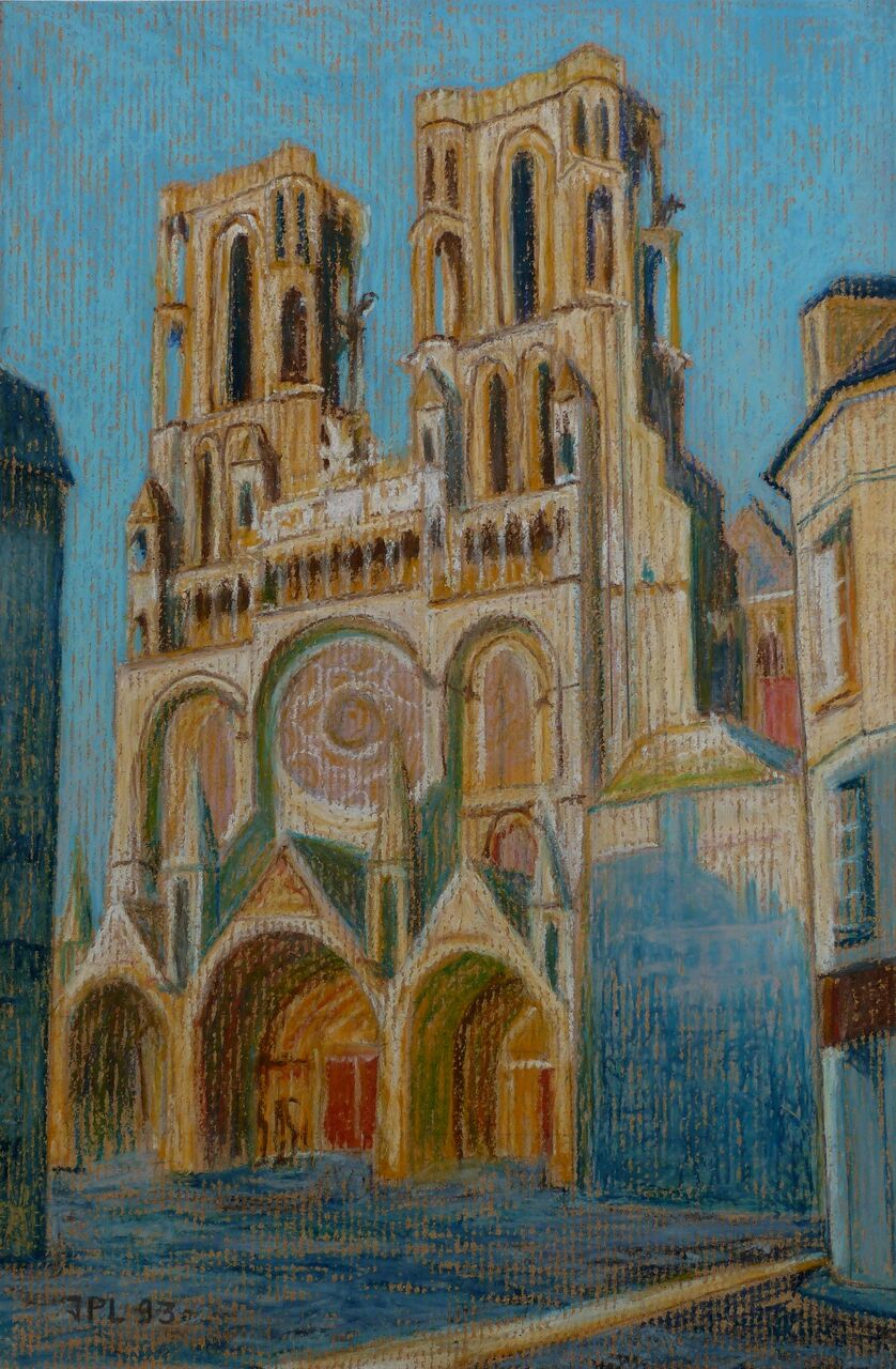 Jean-Paul Lecoeuvre (Gipehel) Portail cathédrale de Laon 1993