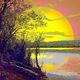 Jean-Paul Lecoeuvre (Gipehel) - Crépuscule à Verneuil sur Seine 