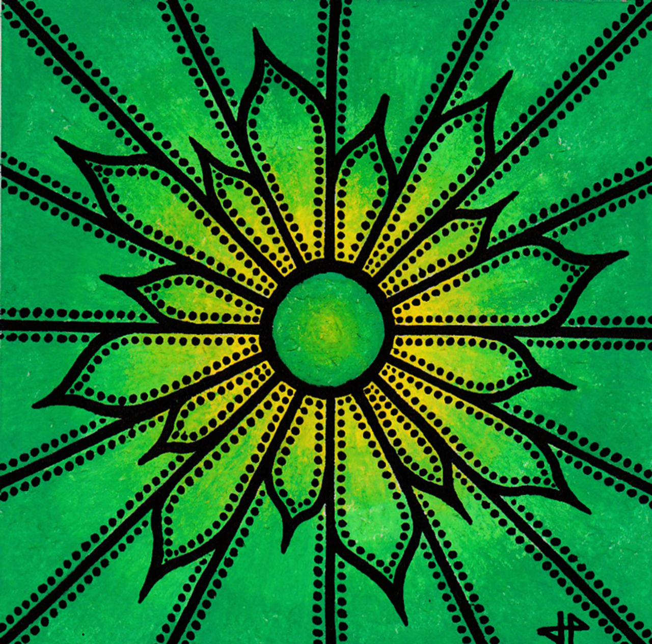 Jonathan-Pradillon Fleur verte