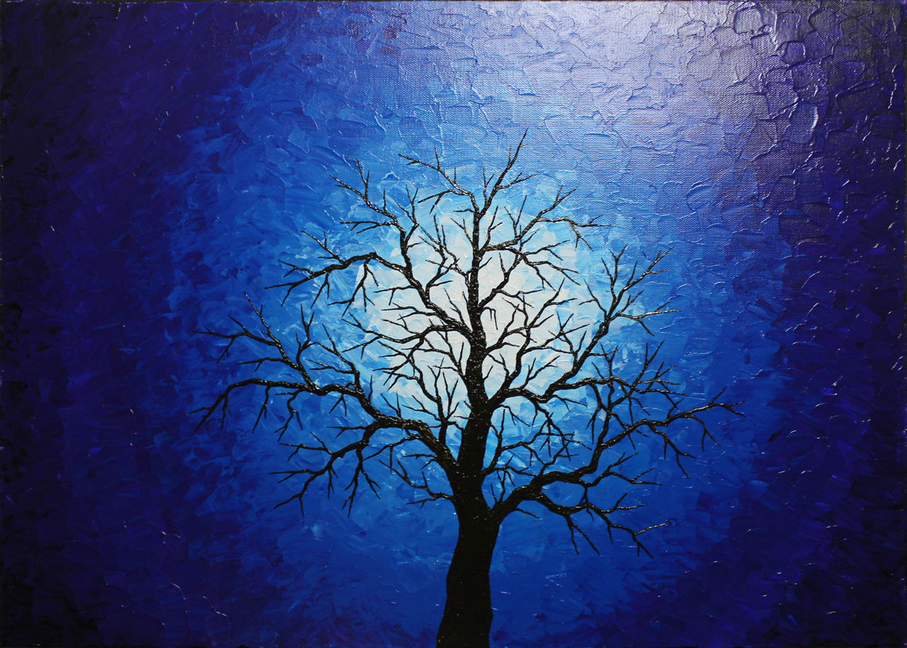 Jonathan-Pradillon Silhouette d'arbre de nuit
