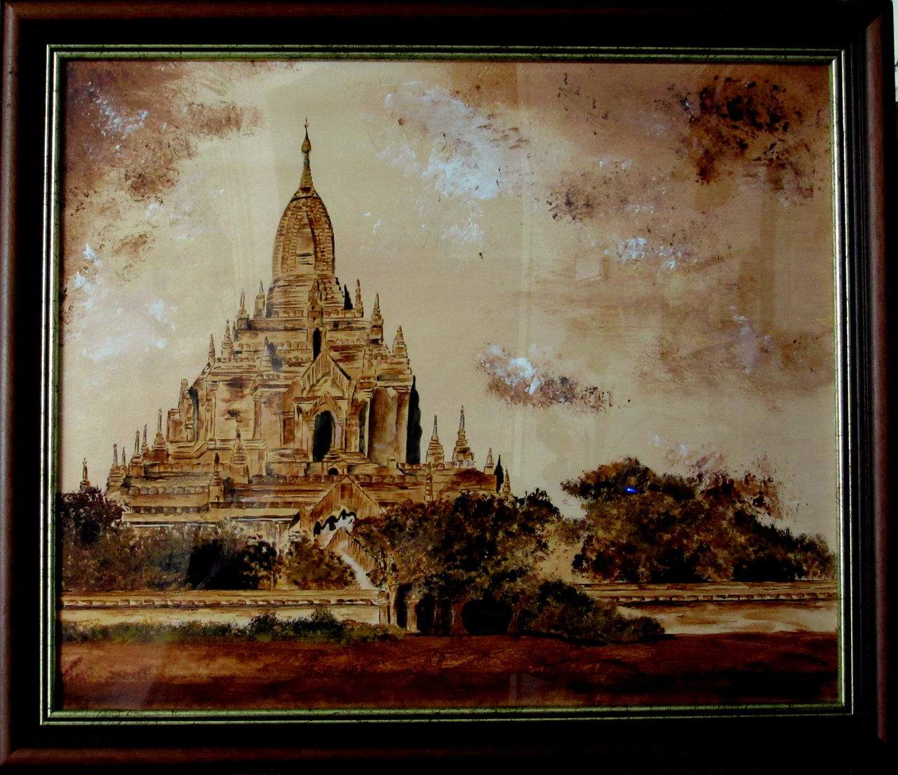 Michele martin un temple Birman.
