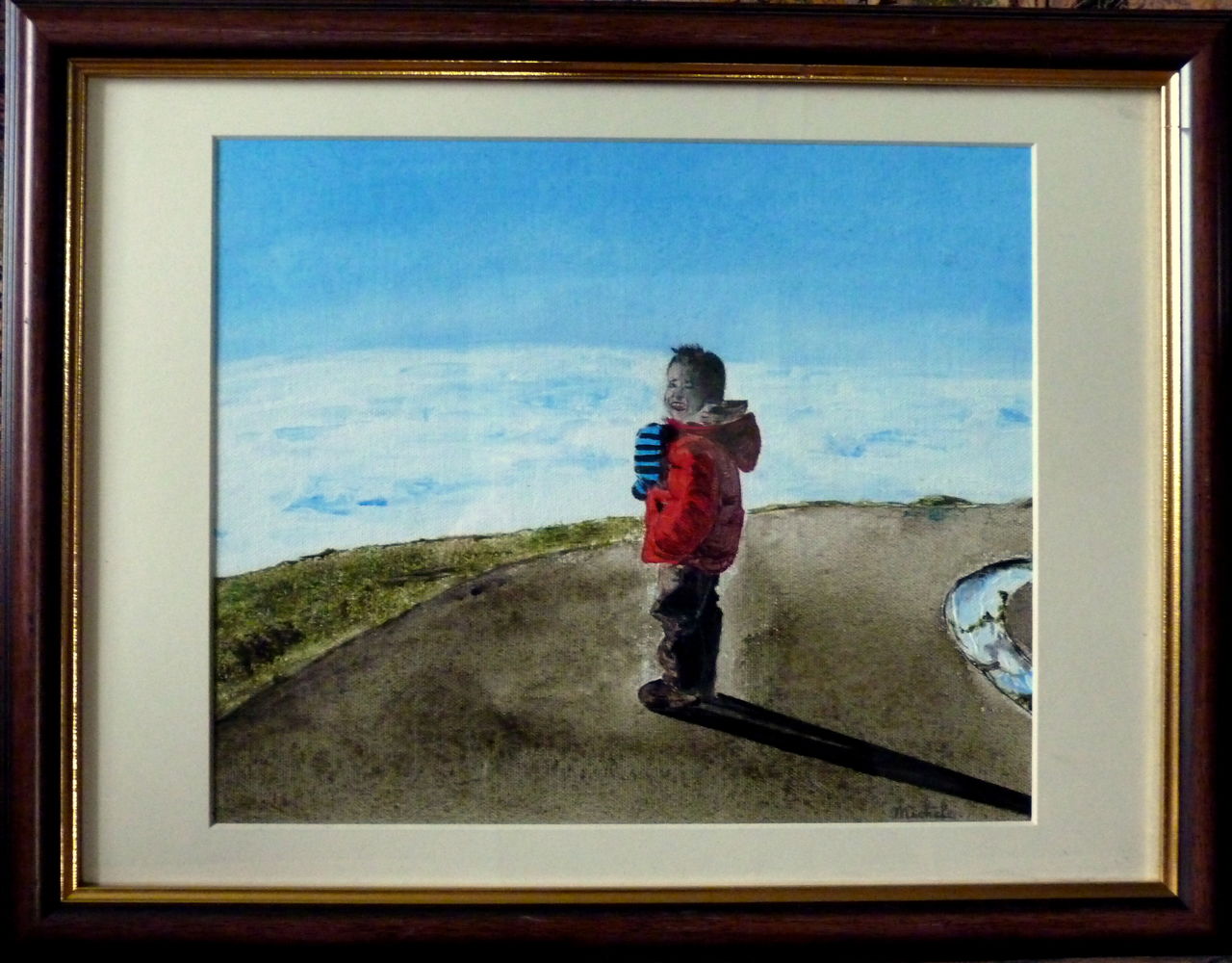 Michele martin A hauteur des nuages.Au sommet du Puy de Dome.