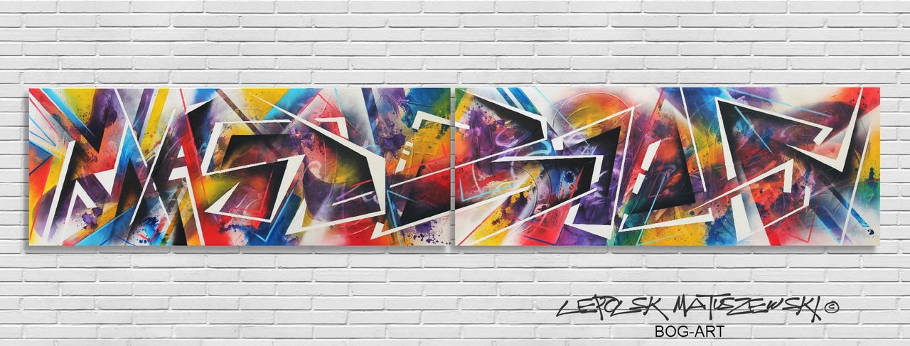 MK  Lepolsk Matuszewski BOG-ART  Abstract Calligraffiti - street art graffiti abstrait de LEPOLSK 