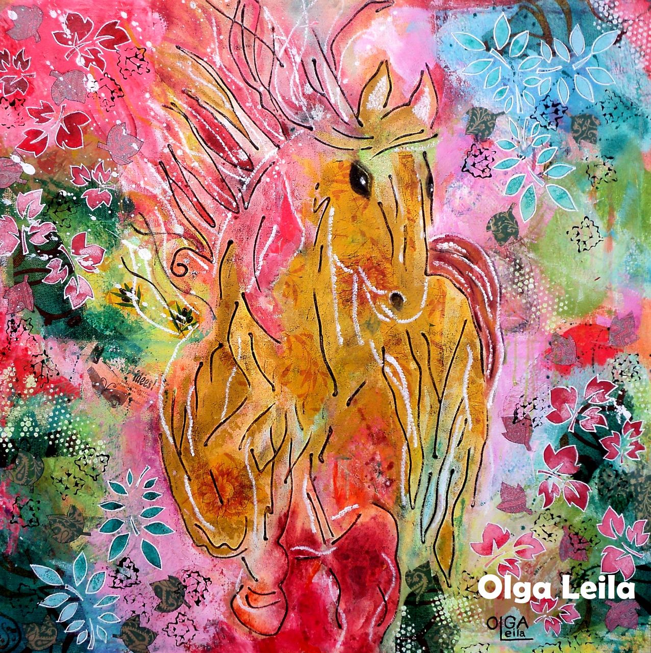 Olga  Leila Le cheval au galop