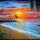 Saida Fati  سعيدة فاتي - painting:sunset  _ coucher de soleil