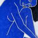 valerie jouve - nu bleu cobalt