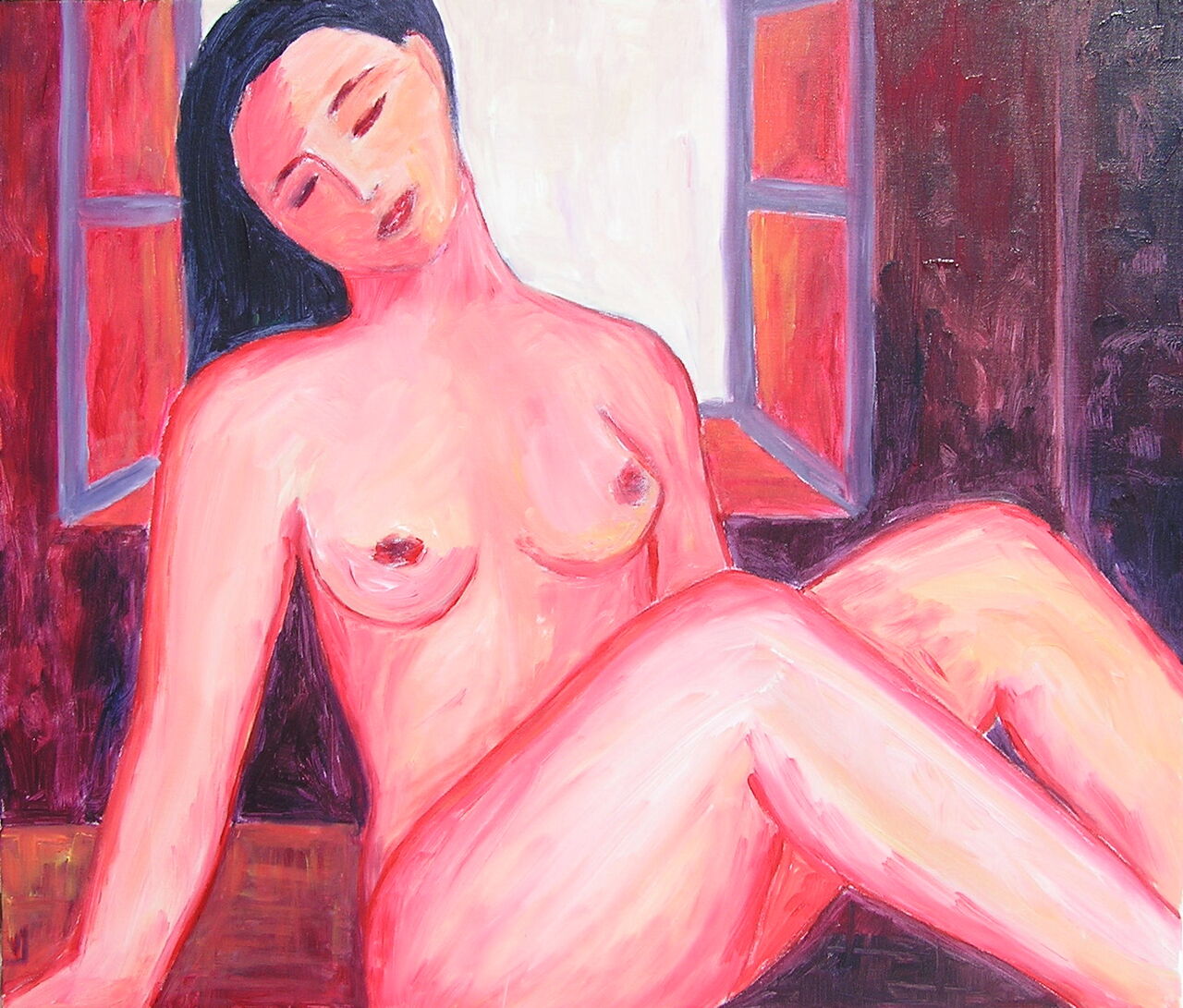 valerie jouve NU A  LA FENETRE 